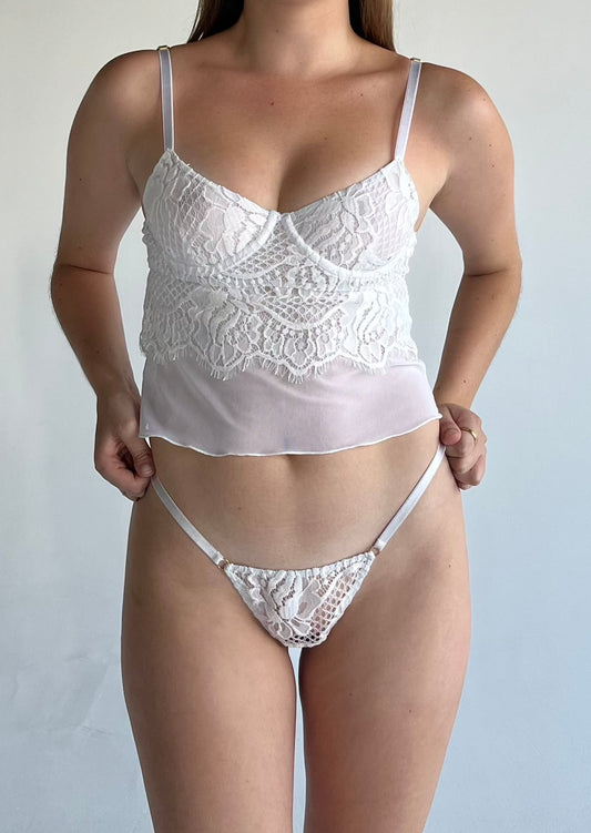 Willa White - Lace Cami